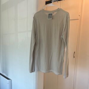 Men's Beige Long Sleeve Shirt